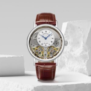 Bregue_t double engine brown silver