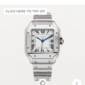 Cartie_r Santos Automatic Silver-White